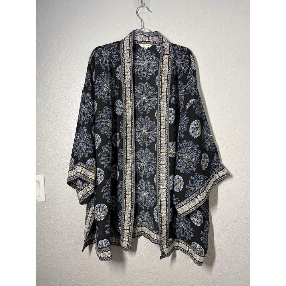 Max Studio Boho Open Front Kimono Cardigan XL
